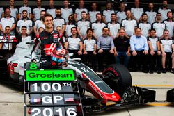 The 2016 United States Grand Prix marked Romain Grosjean's 100th Formula One start