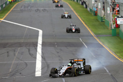 Nico Hülkenberg, Sahara Force India F1 VJM09, spät auf der Bremse