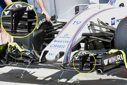 Detalle de ala de nariz y la frente Williams FW38