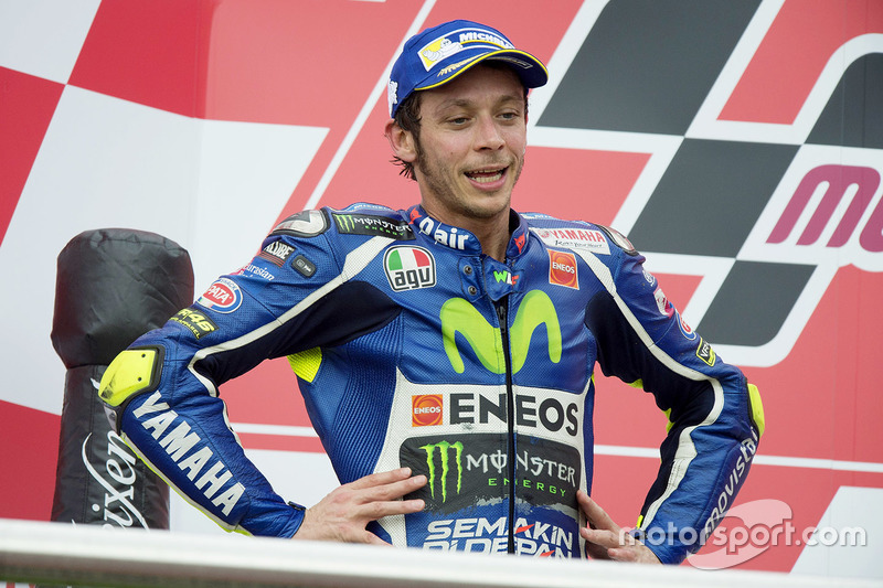 Podium: second place Valentino Rossi, Yamaha Factory Racing