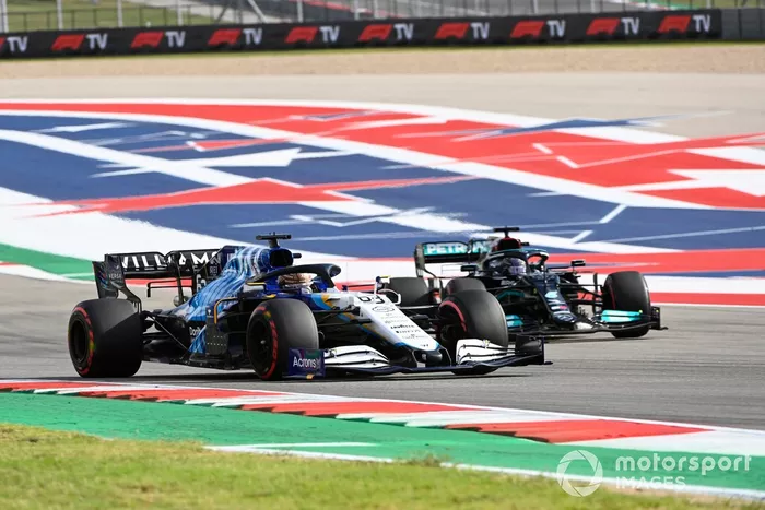 George Russell, Williams FW43B, Lewis Hamilton, Mercedes W12