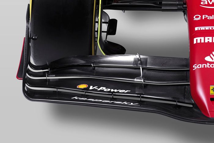 Detalle del Ferrari F1-75