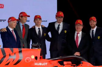 Charles Leclerc, Sebastian Vettel en het Ferrari team
