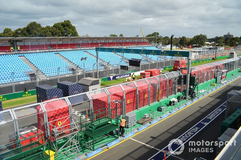 Vracht wordt uitgepakt op de grid in Melbourne