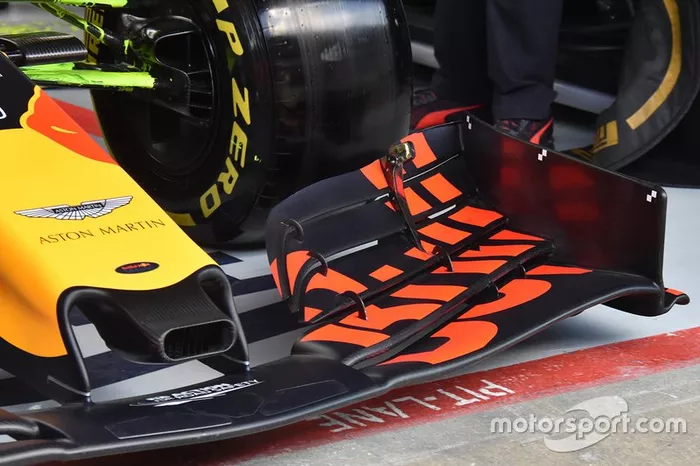 Red Bull, detalle técnico del morro