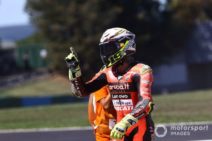 Caída de Alvaro Bautista, Aruba.it Racing Ducati