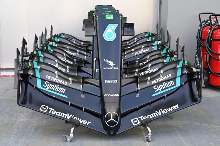 Mercedes W14 detalles técnicos