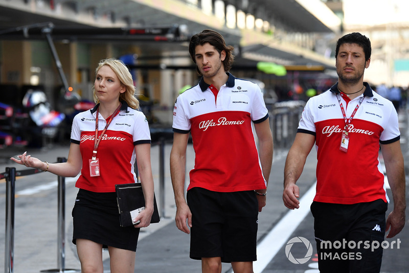 Antonio Giovinazzi, Sauber e Ruth Buscombe, ingegnere della strategia Sauber