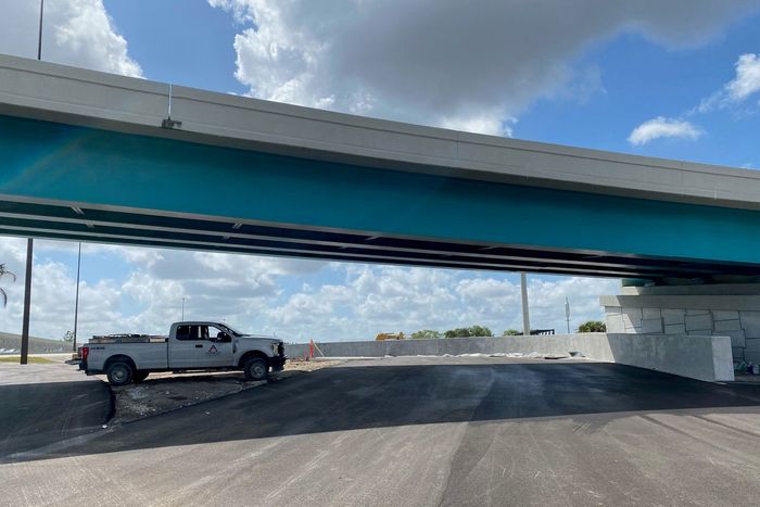 Aspectos de la construcción de la pista para el GP de Miami