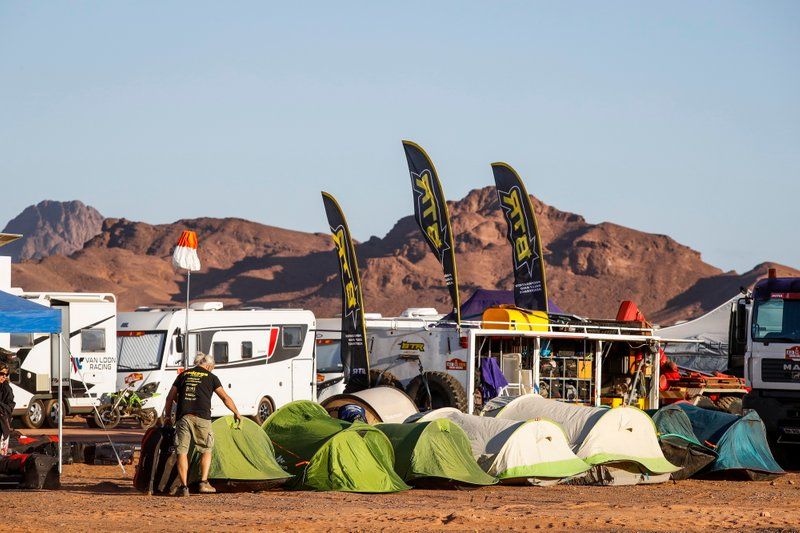 El vivac del Dakar