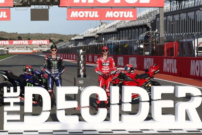 Fabio Quartararo, Yamaha Factory Racing, Francesco Bagnaia, Ducati Team