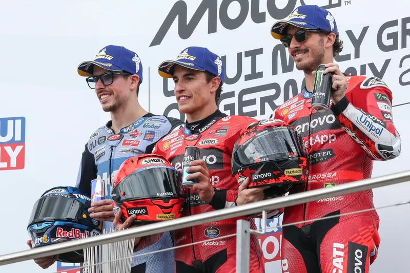 Francesco Bagnaia, Ducati Team, Alex Marquez, Gresini Racing, Marc Marquez, Ducati Team