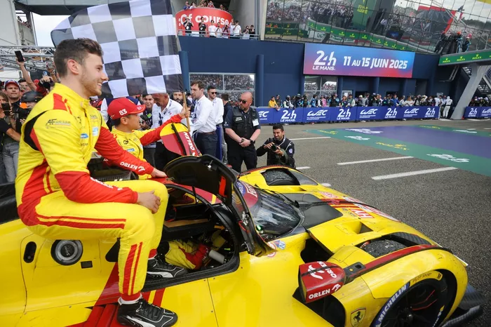 Winners #83 AF Corse Ferrari 499P: Robert Kubica, Yifei Ye, Philip Hanson
