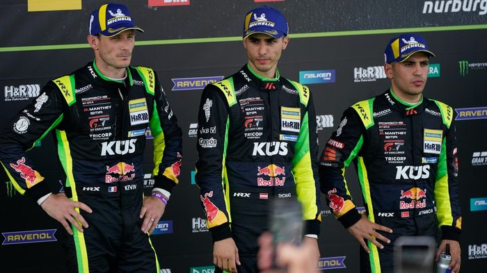 Podium: second place #911 Manthey EMA Porsche 911 GT3 R (992): Kevin Estre, Ayhancan Gu?ven, Thomas Preining, Patrick Pilet