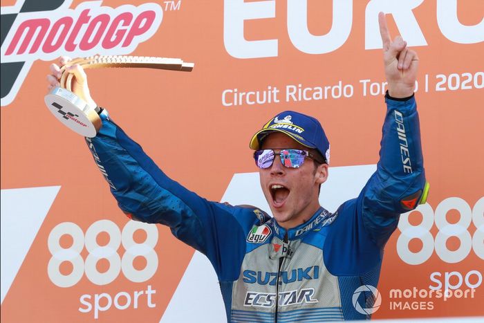 Podio: ganador Joan Mir, Team Suzuki MotoGP
