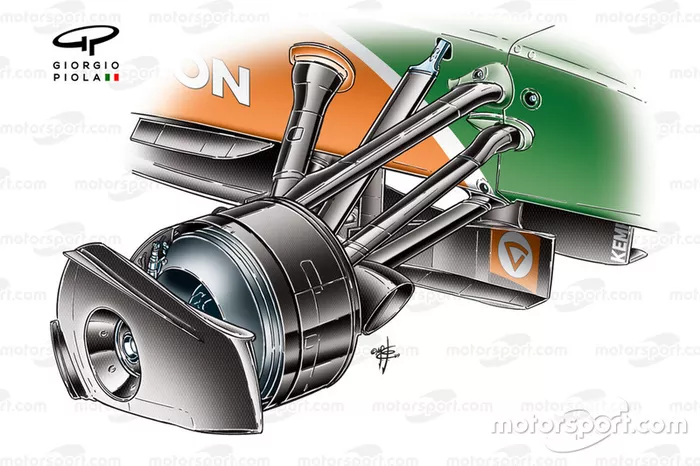 Force India VJM02 front rim cover