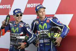 Поул-позиція Хорхе Лоренсо, Yamaha Factory Racing, третє місце Валентино Россі, Yamaha Factory Racin