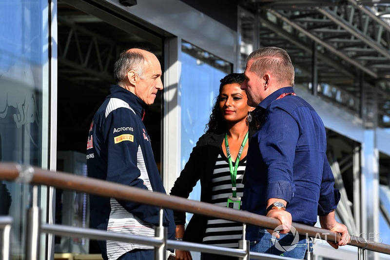 Franz Tost, director de Scuderia Toro Rosso y Jos Verstappen