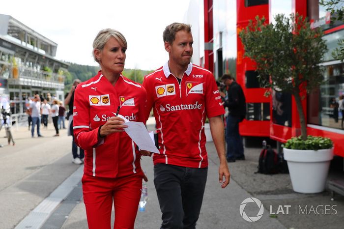 Sebastian Vettel, Ferrari con Britta Roeske