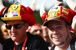 A Fernando Alonso, McLaren, supporter wears a novelty
