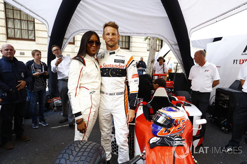 Jenson Button, McLaren, Naomi Campbell