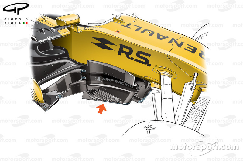 Renault RS17: Windabweiser, GP Österreich