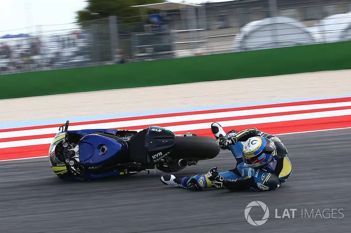 Xavi Vierge, Tech 3 Racing crash