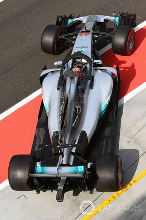 George Russell, Mercedes-Benz F1 W08 con el halo