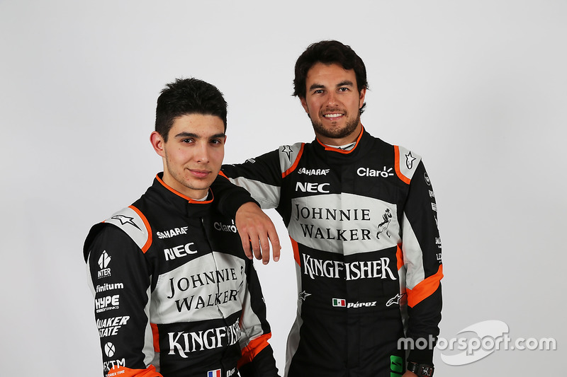 Esteban Ocon, Sahara Force India F1 Team; Sergio Perez, Sahara Force India F1 Team