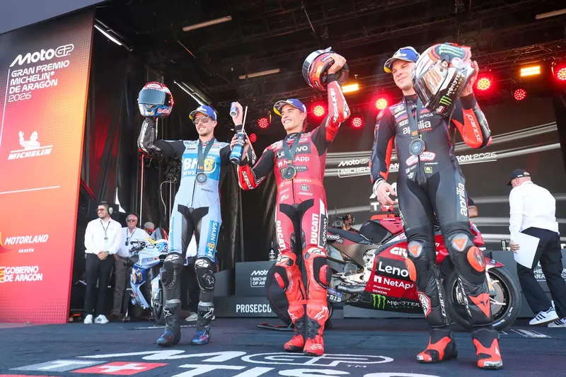 Marco Bezzecchi, Aprilia Racing, Alex Marquez, Gresini Racing, Marc Marquez, Ducati Team