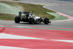 Sergio Perez, Sahara Force India F1 VJM09 stopt op het circuit