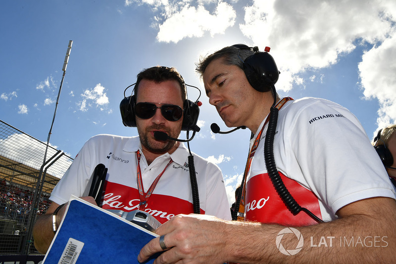 Xevi Pujolar, Capo dell'ingegneria in pista Sauber, in griglia