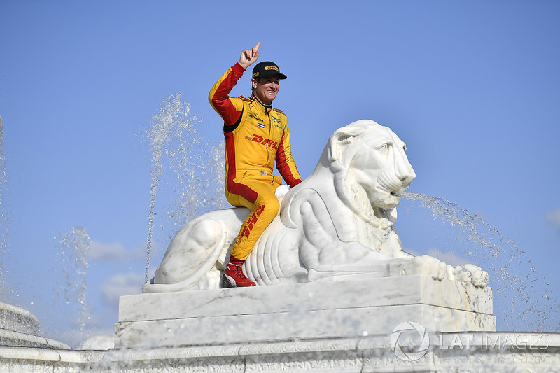 Race winner Ryan Hunter-Reay, Andretti Autosport Honda