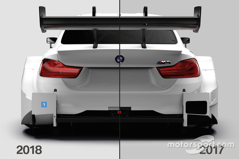 Comparación BMW M4 DTM 2017 y 2018