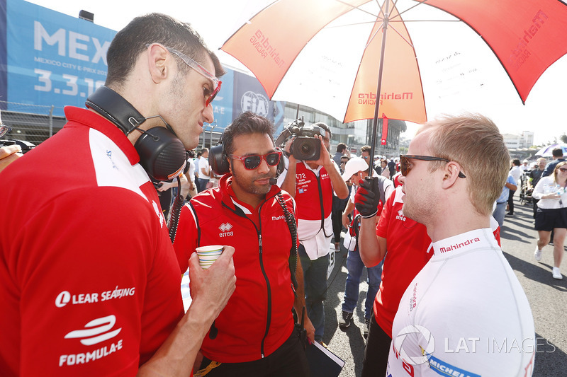 Felix Rosenqvist, Mahindra Racing, on the grid