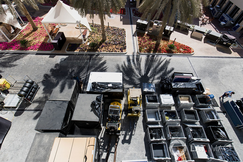 Embalaje en el paddock