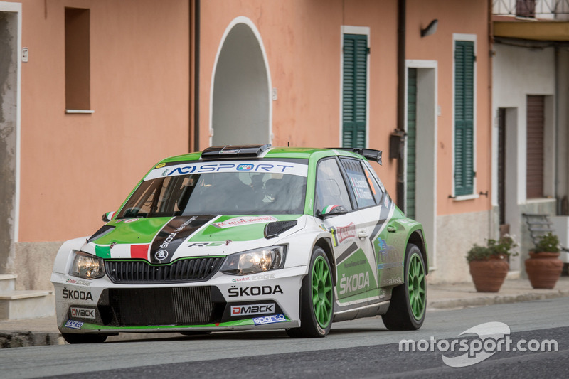Umberto Scandola, Guido D'Amore, Skoda Fabia R5, Daytona Race