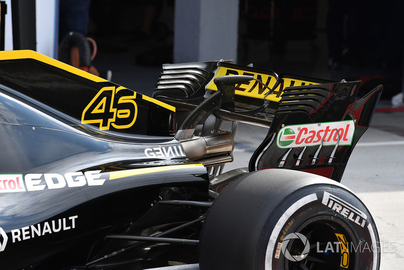 Alerón trasero del Renault Sport F1 Team R.S. 18