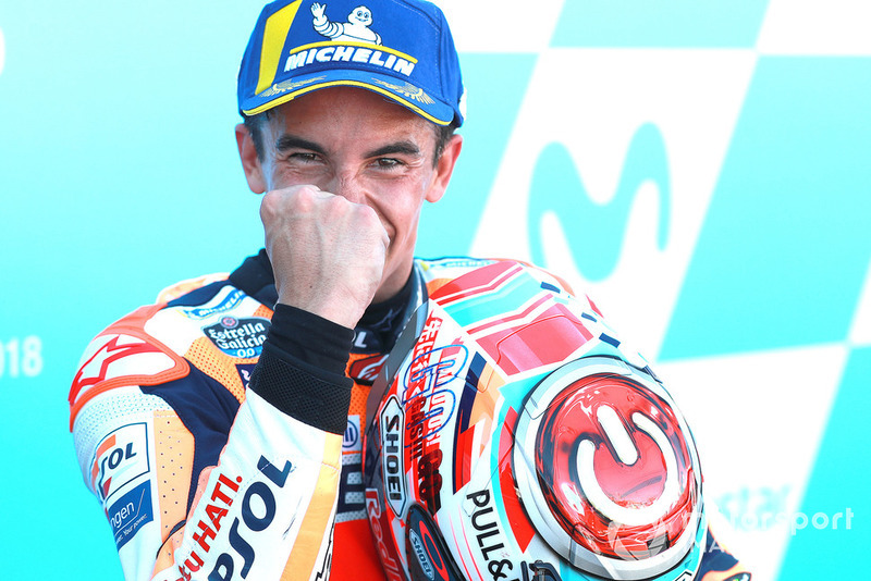Podio: il vincitore della gara Marc Marquez, Repsol Honda Team