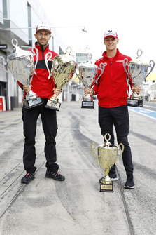 René Rast, Audi Sport Team Rosberg and Mick Schumacher, PREMA Theodore Racing Dallara F317 - Mercedes-Benz