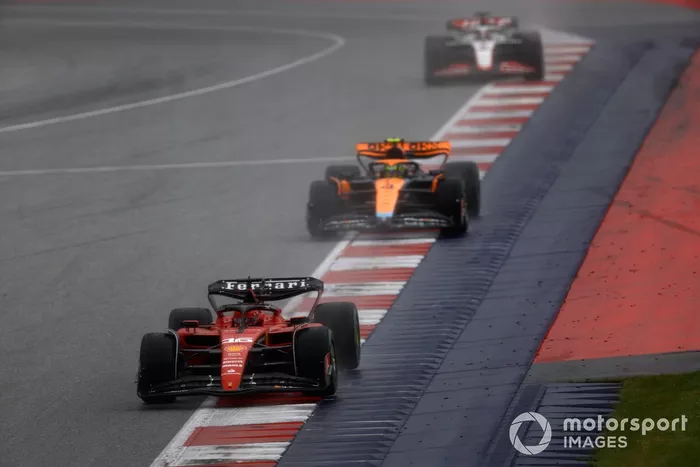 Charles Leclerc, Ferrari SF-23, Lando Norris, McLaren MCL60