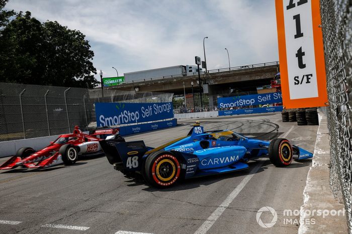 Jimmie Johnson, Chip Ganassi Racing Honda, accidente