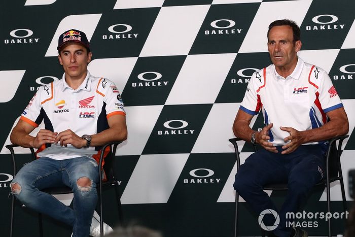 Marc Márquez, equipo Repsol Honda, Alberto Puig, director del equipo Repsol Honda