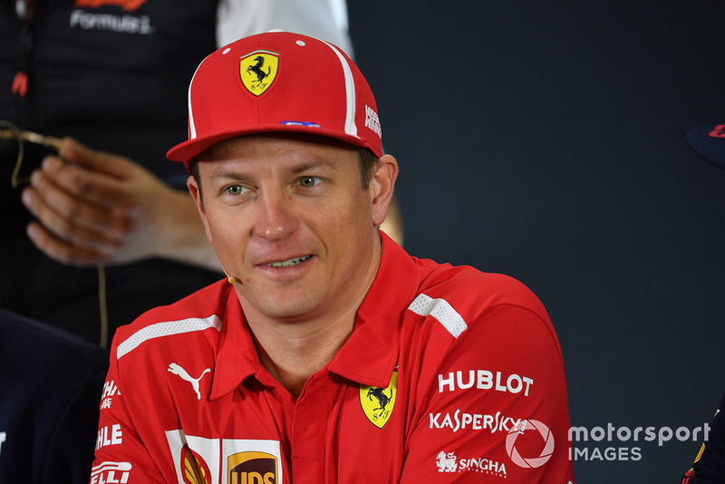 Kimi Raikkonen, Ferrari, en conférence de presse