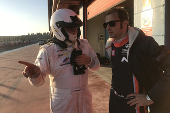 Franco Nugnes, direttore di Motorsport.com Italia con Luca Filippi
