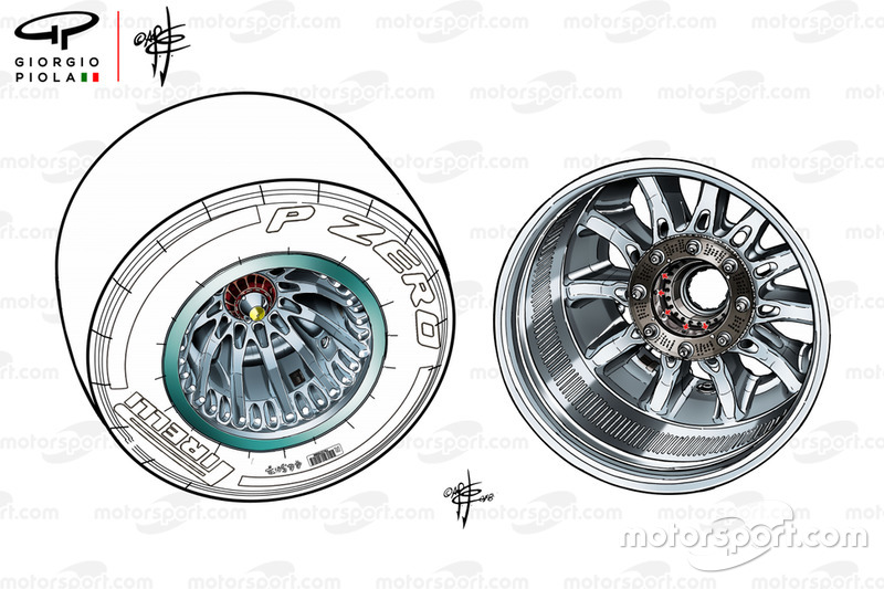 La rueda del Mercedes W09