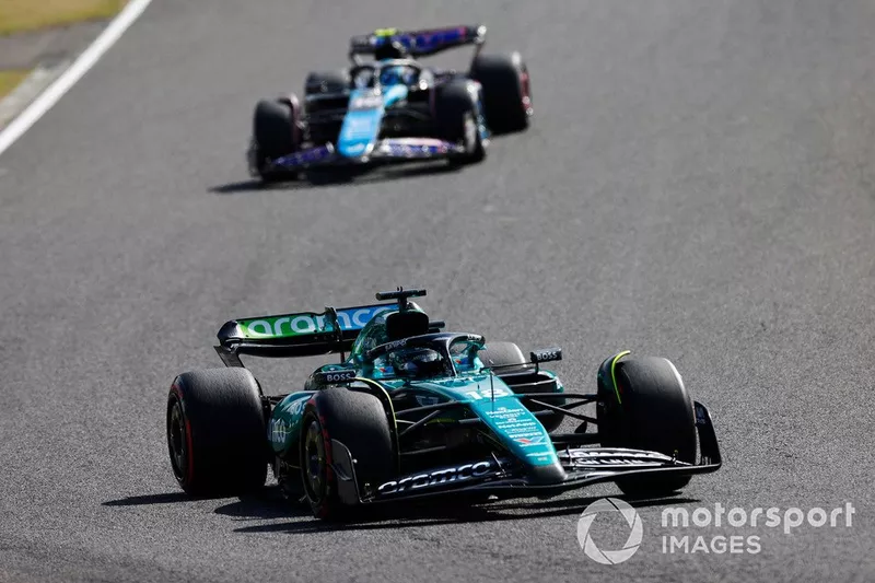 Lance Stroll, Aston Martin AMR24, Pierre Gasly, Alpine A524