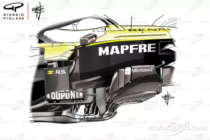 Renault F1 Team R.S.19 barge board