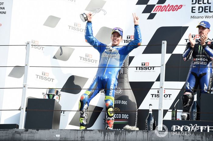 Podio: segundo lugar Joan Mir, Team Suzuki MotoGP