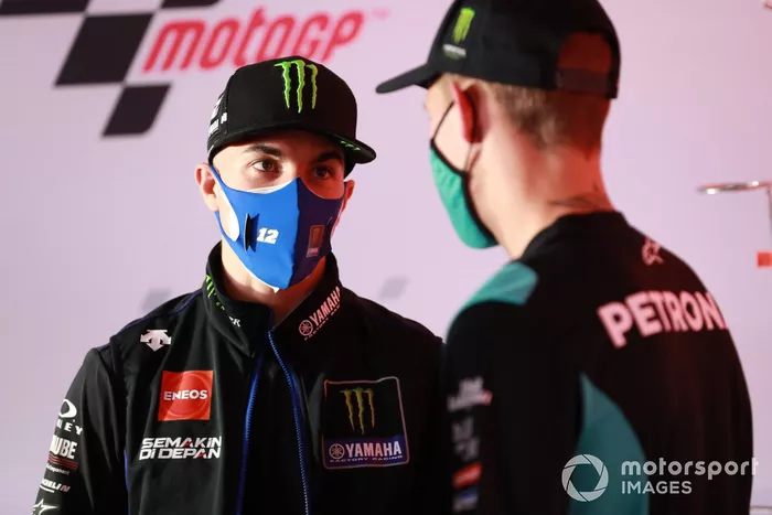Maverick Vinales, Yamaha Factory Racing Fabio Quartararo, Petronas Yamaha SRT